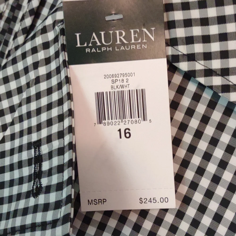 Ralph Lauren Lightweight Checkered Trenchcoat! - Picture 4 of 7